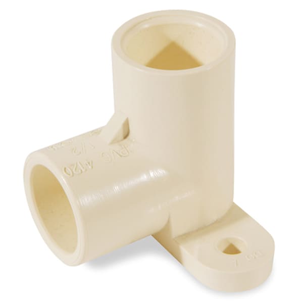 Kbi Charlotte Pipe FlowGuard 1/2 in. Socket X 1/2 in. D Socket CPVC Drop Ear Elbow CTS02300D0600 - main